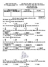 Đề kiểm tra năng lực đầu vào môn Toán Lớp 6 - Mã đề 103 - Năm học 2018-2019 - Phòng giáo dục và đào tạo Bắc Ninh